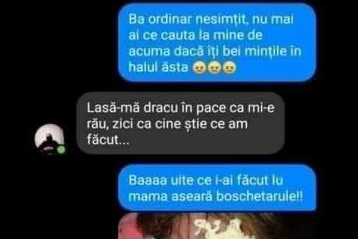 BANC | „Nu mai ai ce căuta la mine, dacă îți bei mințile în halul ăsta. Uite ce i-ai făcut lu’ mama aseară!”