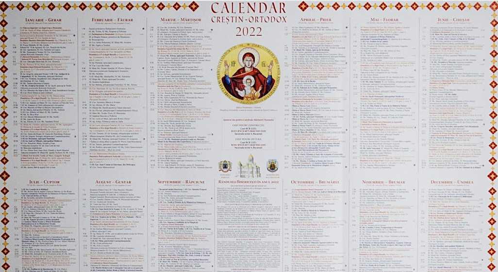 Calendar ortodox pentru luna aprilie 2022. Ce mari sfinţi sunt pomeniți