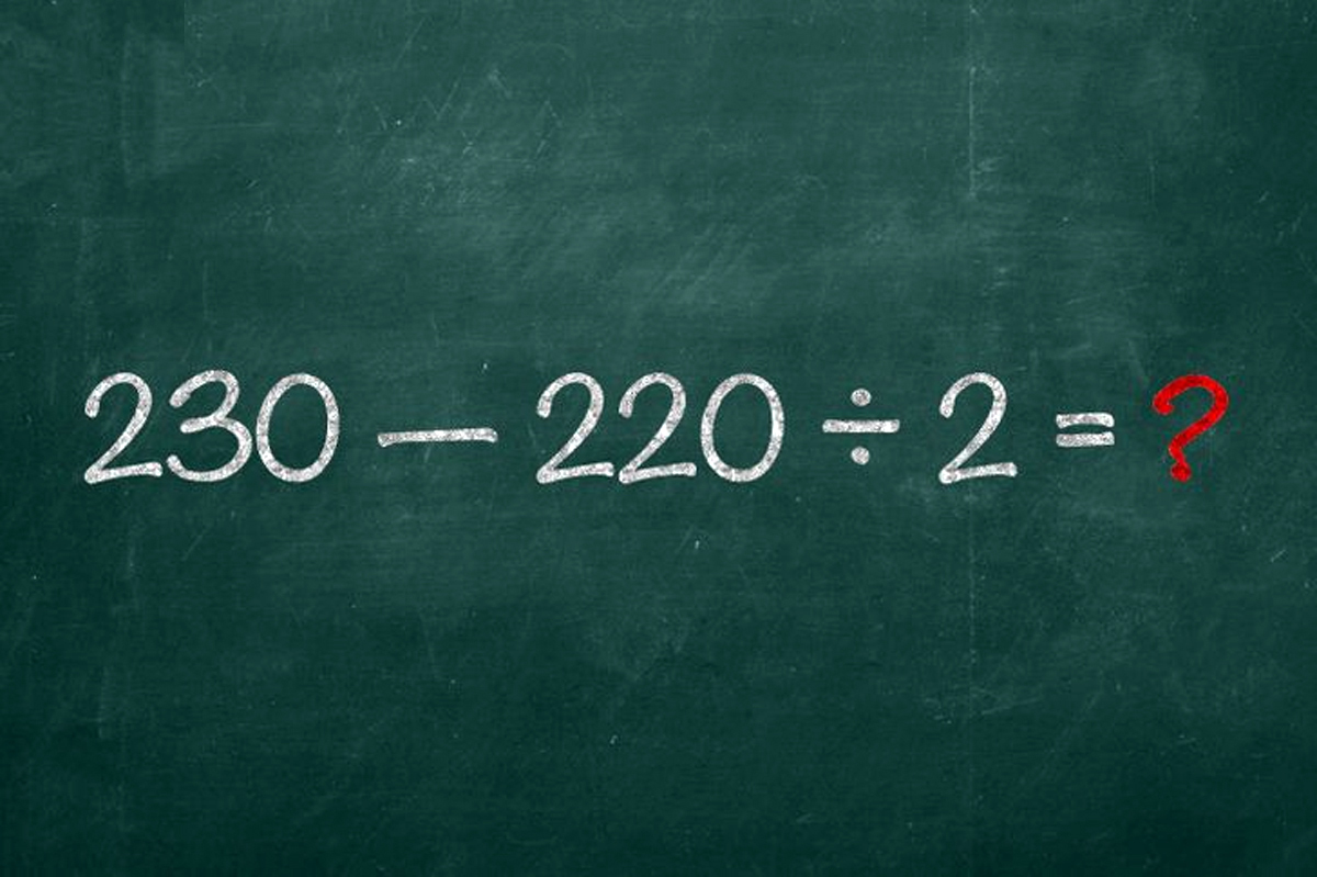 Exercițiu de logică matematică | Cât fac 230-220:2? 1 din 5 oameni greșește