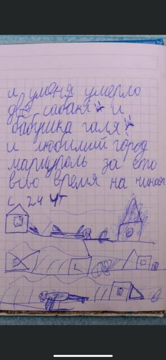 Mărturiile cutremurătoare ale lui Yehor,  unui băiețel de opt ani: „mi-au murit cei doi câini, bunica mea Halya, și iubitul meu oraș Mariupol”
