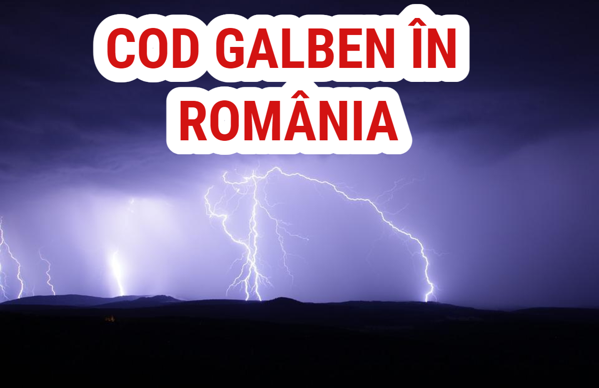 Avertizare ANM pentru weekend. Cod galben pentru mai multe județe din țară