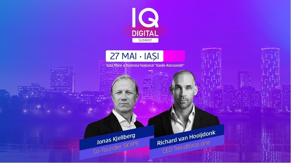 Co-fondatorul Skype, Jonas Kjellberg, vine în România, la prima ediție a Summit-ului IQ DIGITAL de la Iași. Ce alte persoane importante vor mai lua parte la eveniment