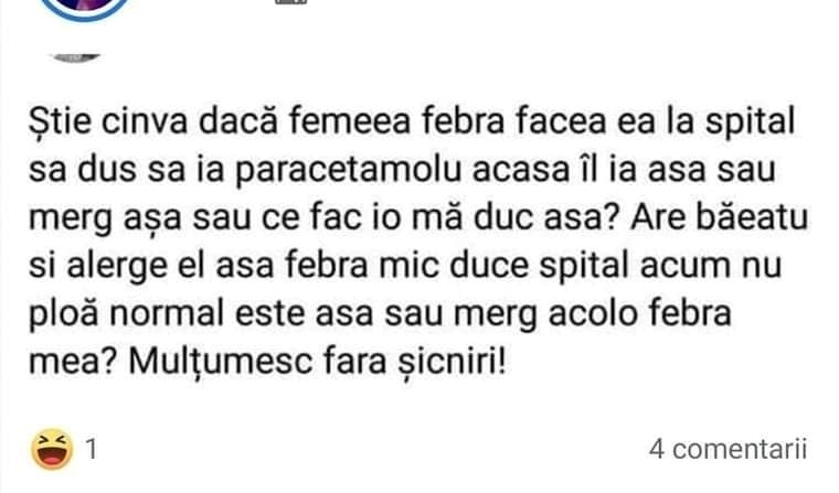 Râzi cu lacrimi! Este comentariul anului. Ce răspuns a primit femeia după ce a pus o întrebare pe un grup de Facebook