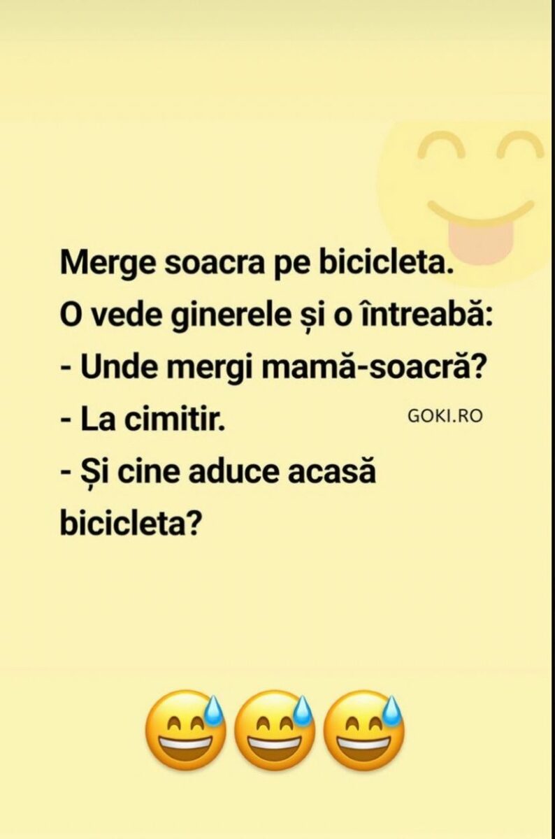 BANC | Discuție între ginere și soacră: „Unde mergi, mamă-soacră?” – „La cimitir”