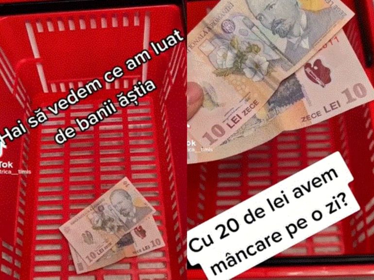 Imaginea care a întristat o ţară întreagă! Ce alimente şi-a putut cumpăra un tânăr de la noi cu 20 de lei: „Când mă gândesc că pâinea era 2 lei înainte…”