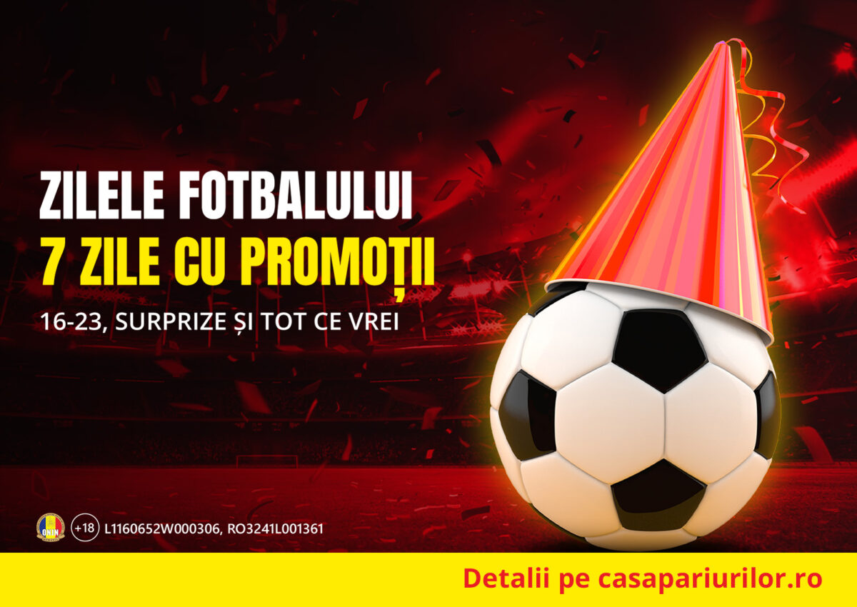 Casa fotbalului românesc! 7 zile de promoții și surprize online