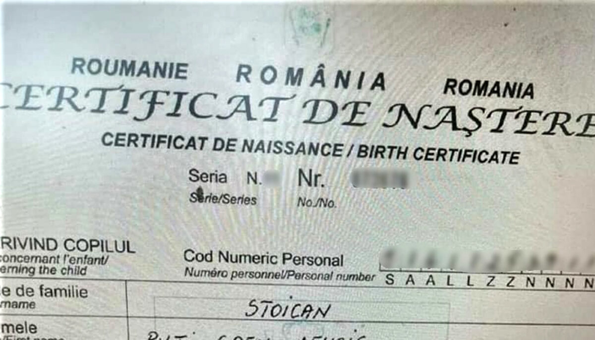 E unic în toată România! Ce nume are acest băiețel în certificatul de naștere. Oare cum au putut părinții să-i facă una ca asta?!