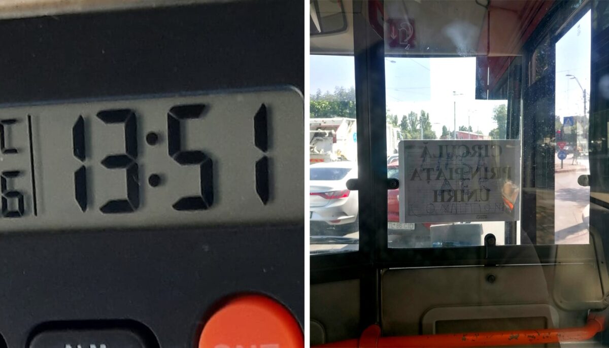 Câte grade Celsius sunt, de fapt, într-un autobuz STB, la ora 13:51, când aerul condiționat este oprit