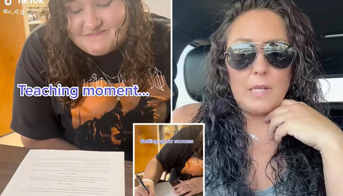 Femeia din imagine și-a pus fiica de 18 ani să semneze un contract de chirie, pentru a continua să stea cu ea. Câți bani îi cere în fiecare lună