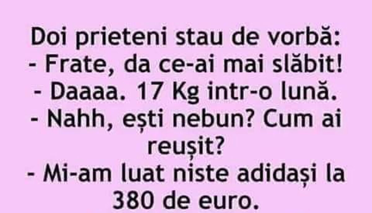 BANCUL ZILEI | Cum să slăbești 17 kilograme într-o singură lună