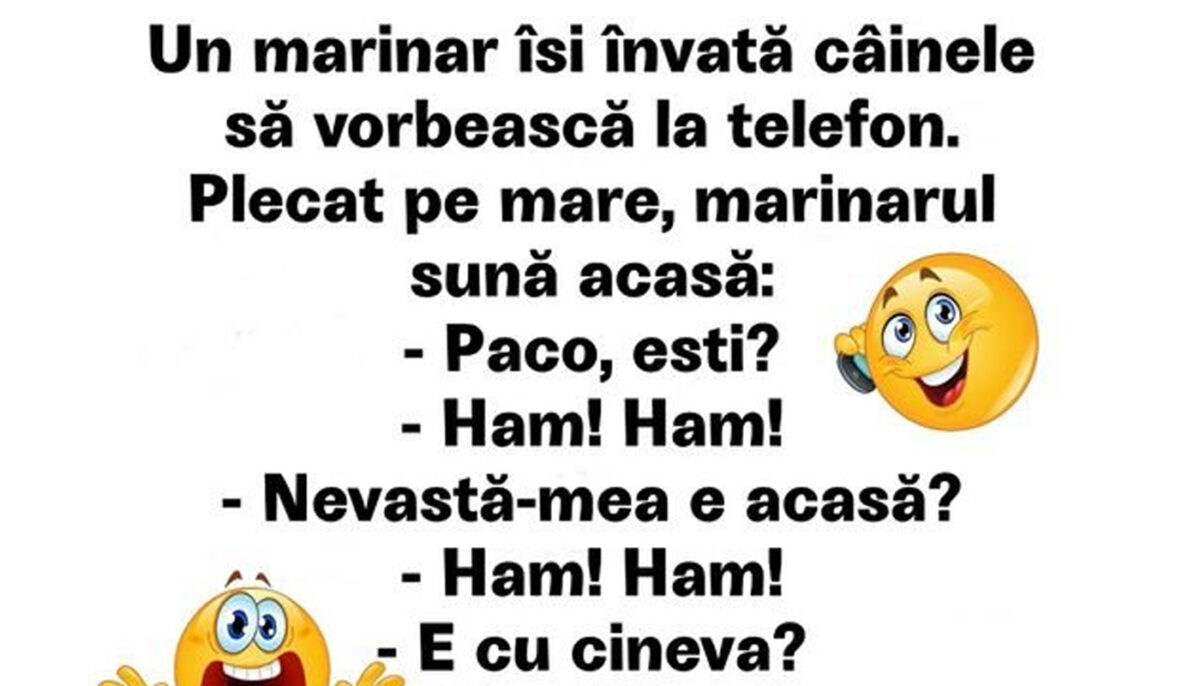 BANCUL ZILEI | Un marinar își învață câinele să vorbească la telefon