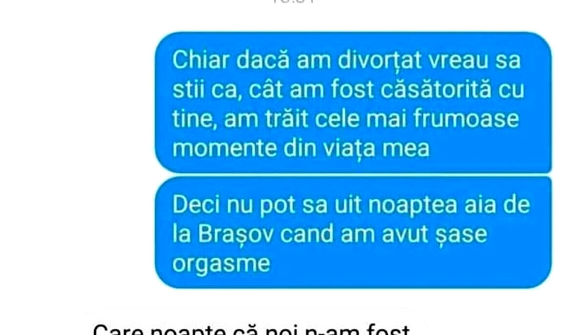 BANCUL ZILEI | „Nu pot să uit noaptea aia de la Brașov, când am avut 6 orgasme”