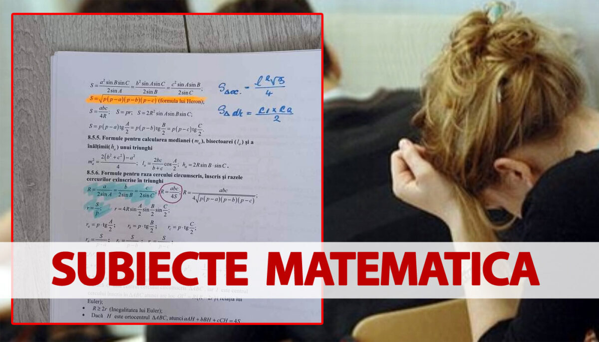 Bacalaureat 2022 – sesiunea de toamnă | Ce subiecte au picat la matematică