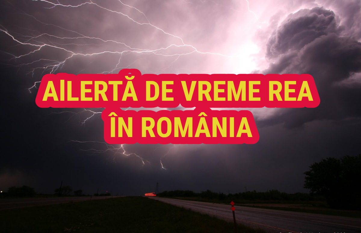 Furtuni cu descărcări electrice și condiții de grindină în România. Vremea în acest sfârșit de săptămână