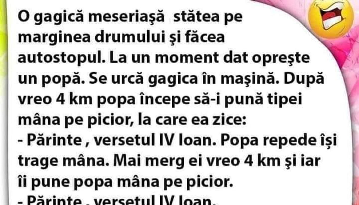 BANC | O gagică meseriașă stătea pe marginea drumului și făcea autostopul