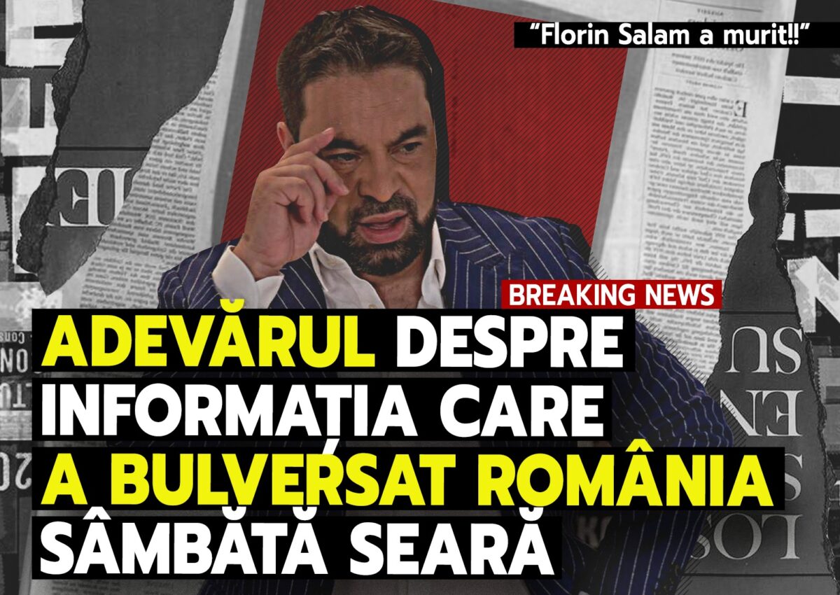 BREAKING NEWS. “Florin Salam a murit!!” Adevărul despre informația care a bulversat România sâmbătă seara