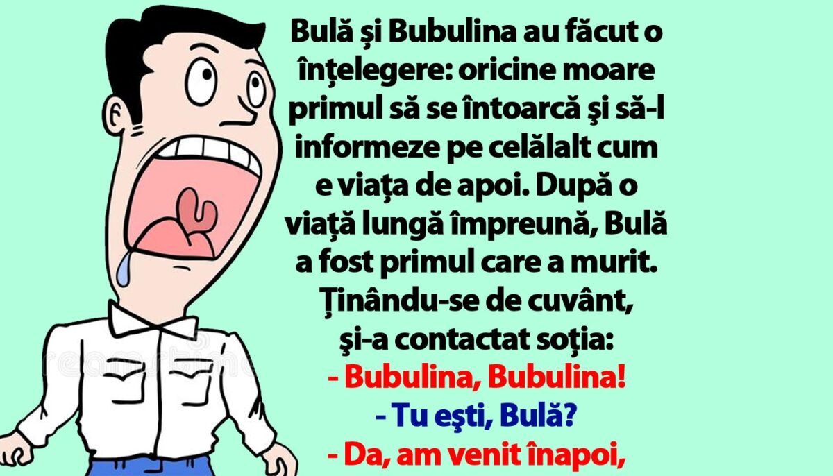 Cel mai tare banc cu Bulă | „Fac amor la micul-dejun și apoi mă opresc la terenul de golf”