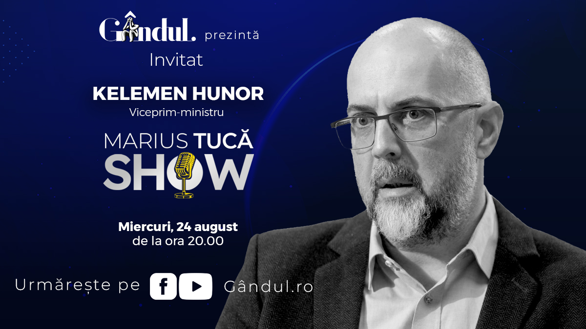 Marius Tucă Show începe miercuri 24 august de la ora 20 00 live pe