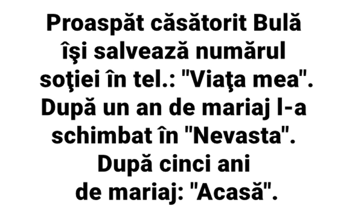 BANC | Proaspăt căsătorit, Bulă își salvează numărul soției în telefon: „Viața mea”. După un an de mariaj…