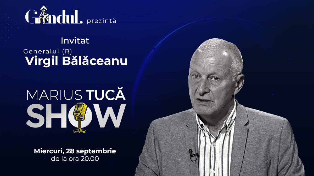 Marius Tucă Show începe miercuri, 28 septembrie, de la ora 20.00, live pe gândul.ro