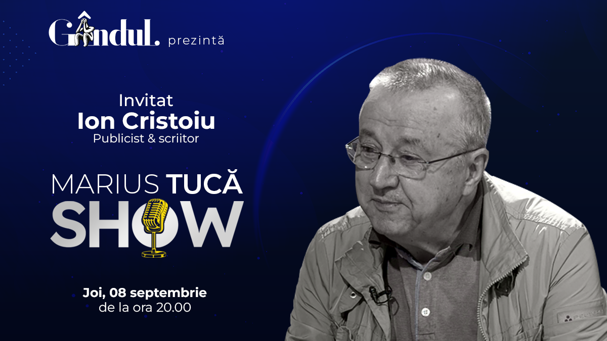 Marius Tucă Show începe joi, 8 septembrie, de la ora 20.00, live pe gândul.ro