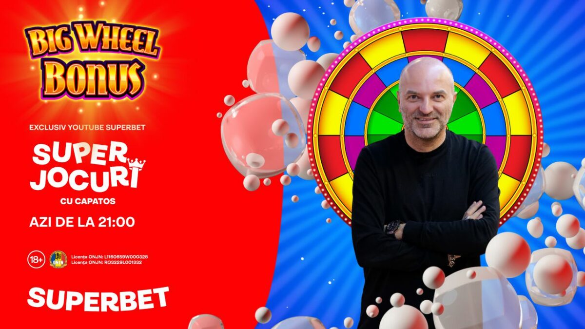 Învârte roata norocului împreună cu Dan, live de la 21 pe YouTube Superbet!