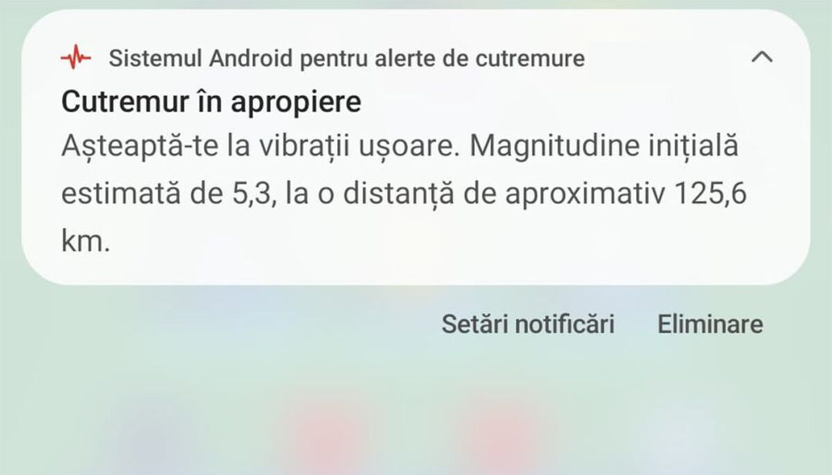 Cutremurul din această dimineață a fost anunțat cu 10 secunde înainte. Mesajul de panică primit de români la ora 6:50:17