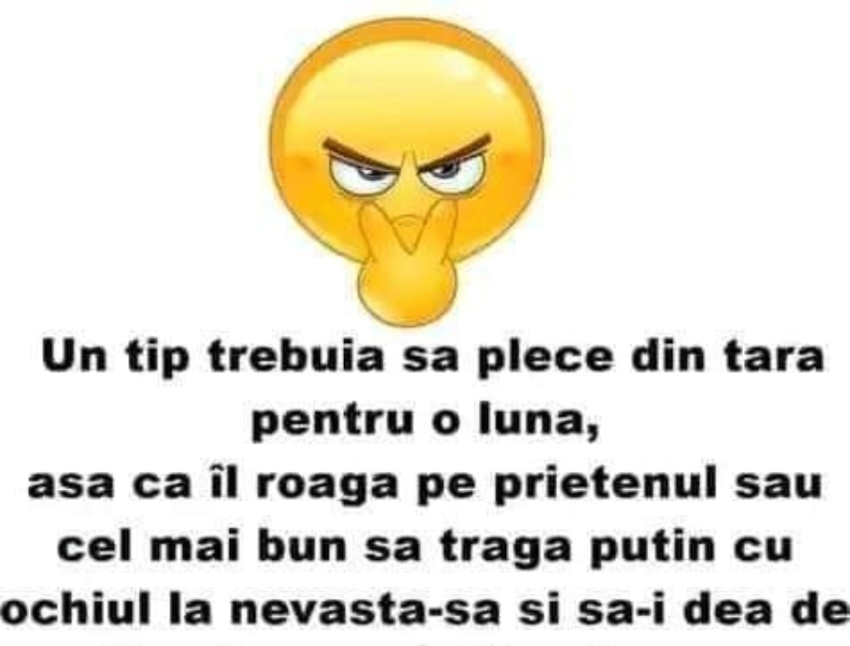 Bancul zilei. Un tip plecat în străinătate primește o telegramă: „Bărbatul care venea la nevastă-ta…”