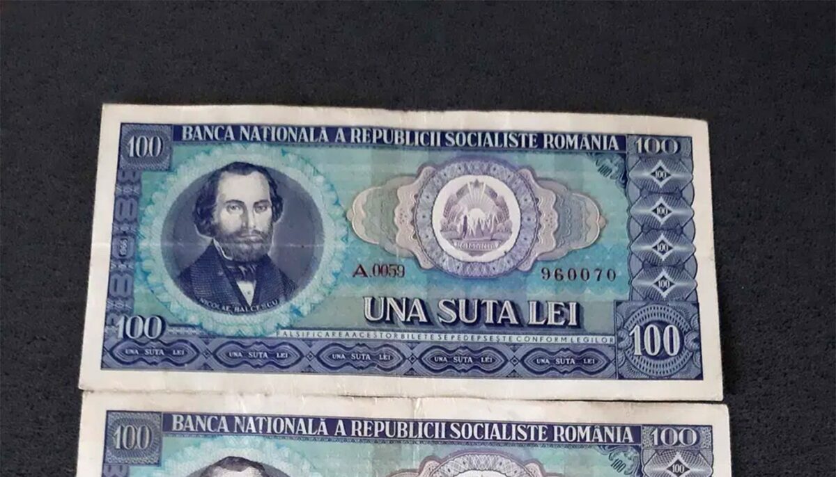 Mai ții minte bancnota de 100 de lei cu Nicolae Bălcescu? Cu ce sumă uriașă se vinde acum, în noiembrie 2022