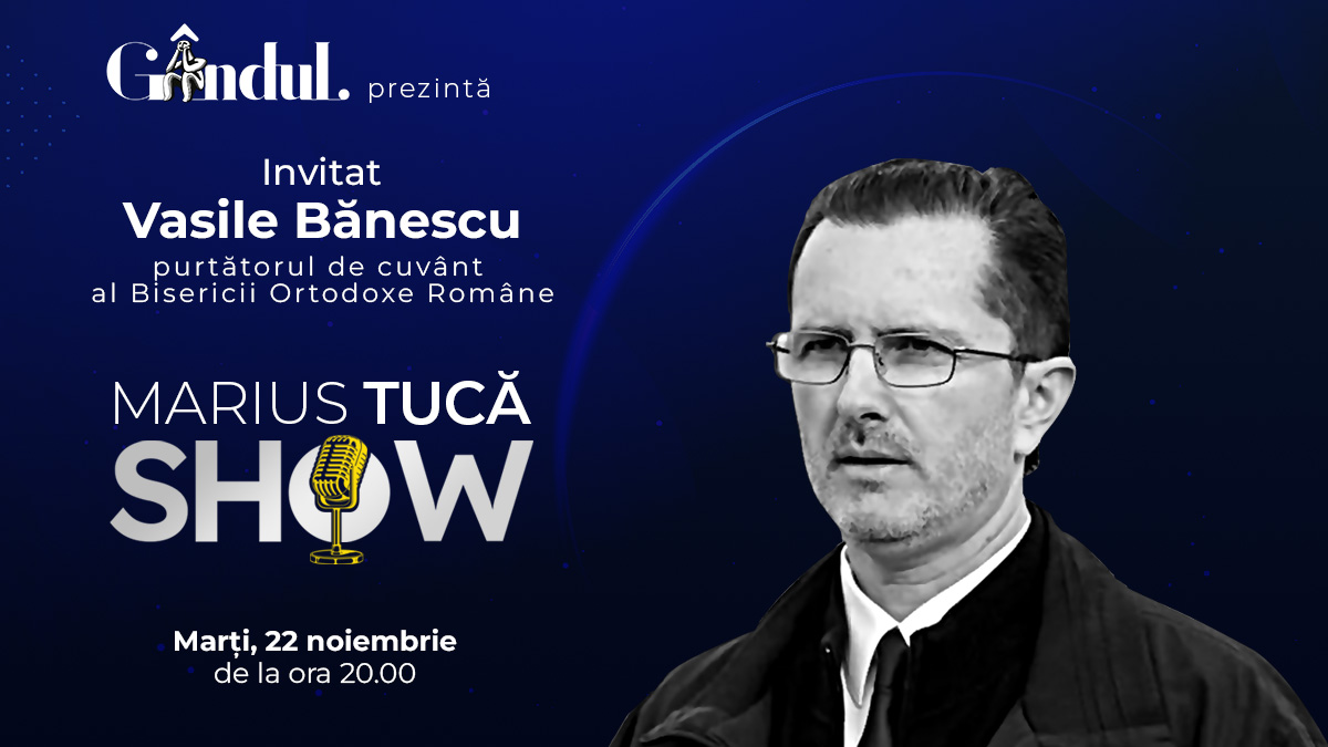 Marius Tucă Show începe marți, 22 noiembrie, de la ora 20.00, live pe gândul.ro