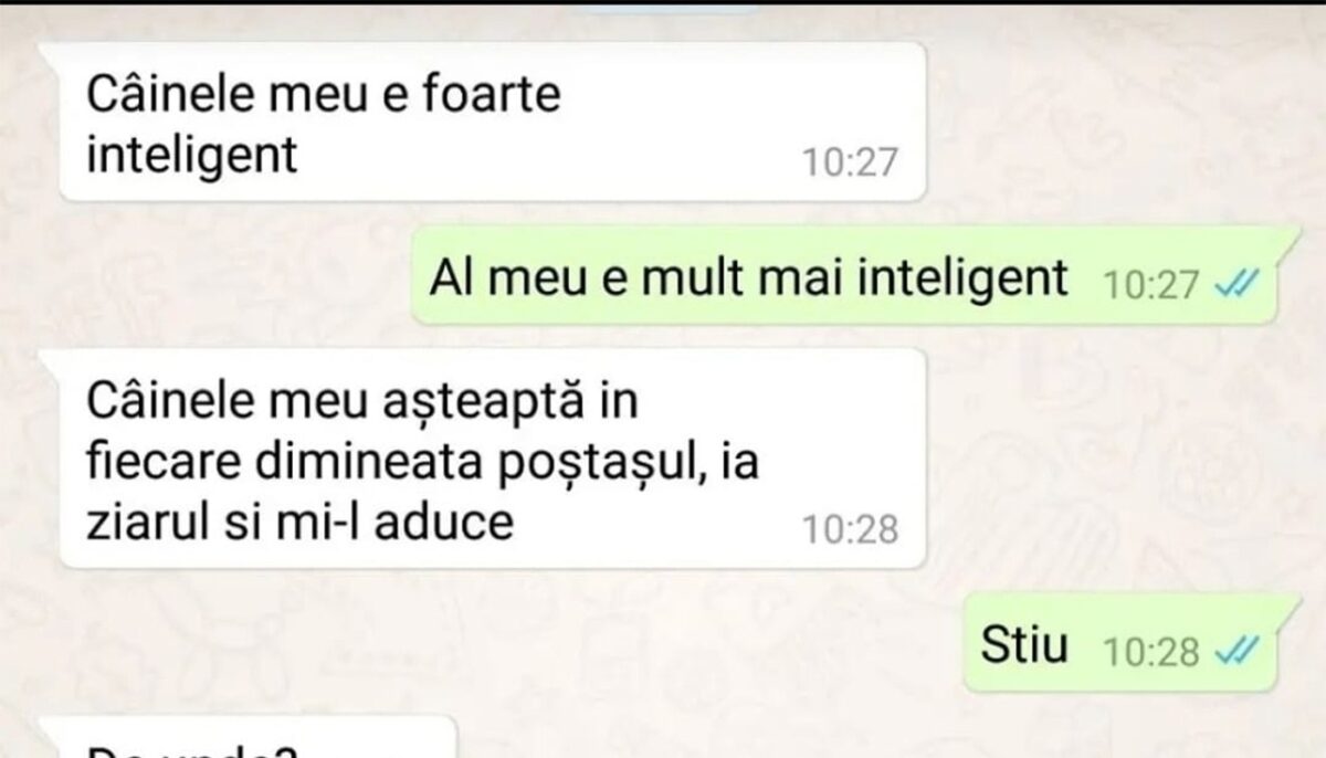 Bancul începutului de săptămână | „Câinele meu e foarte inteligent”