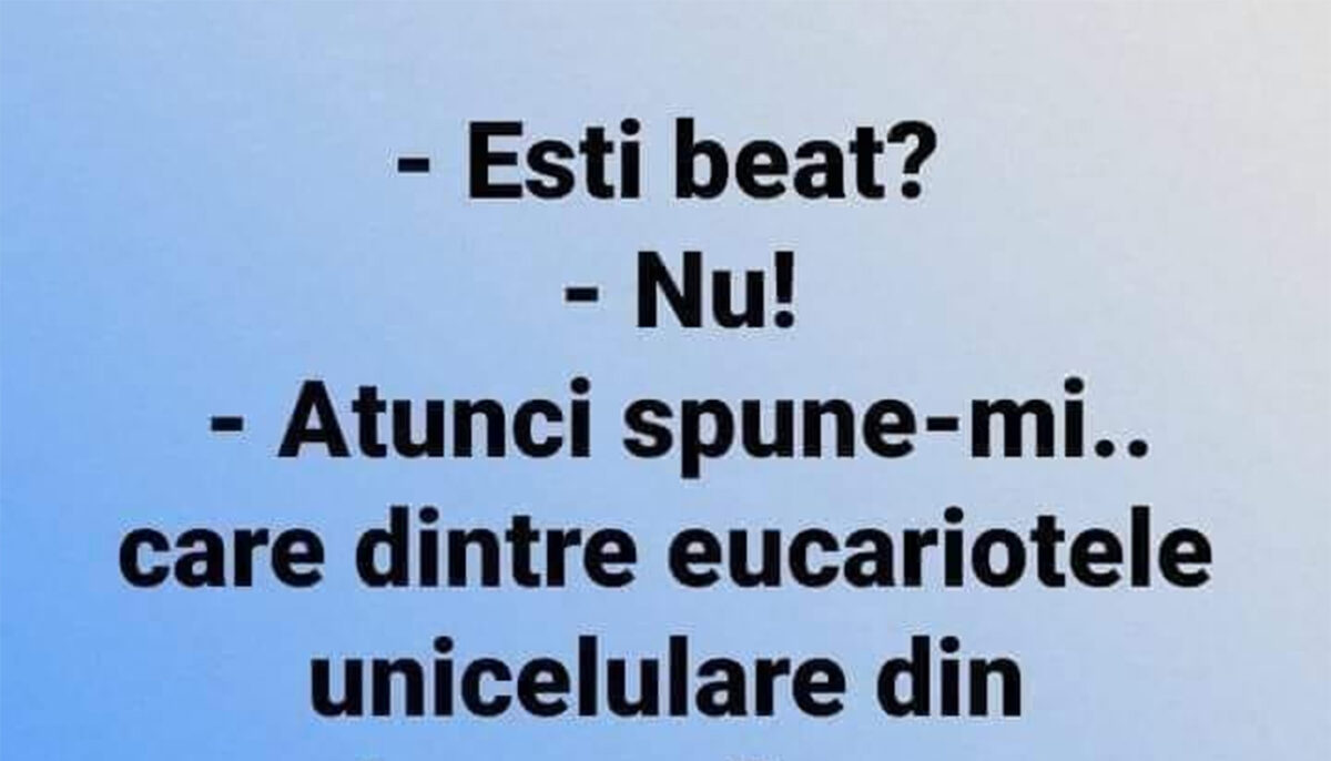 Bancul începutului de săptămână | „Ești beat?”