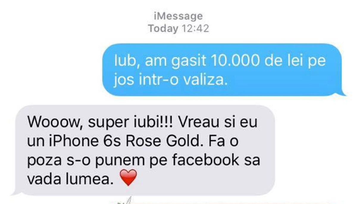 BANCUL ZILEI | „Iub, am găsit 10.000 de lei pe jos, într-o valiză!”