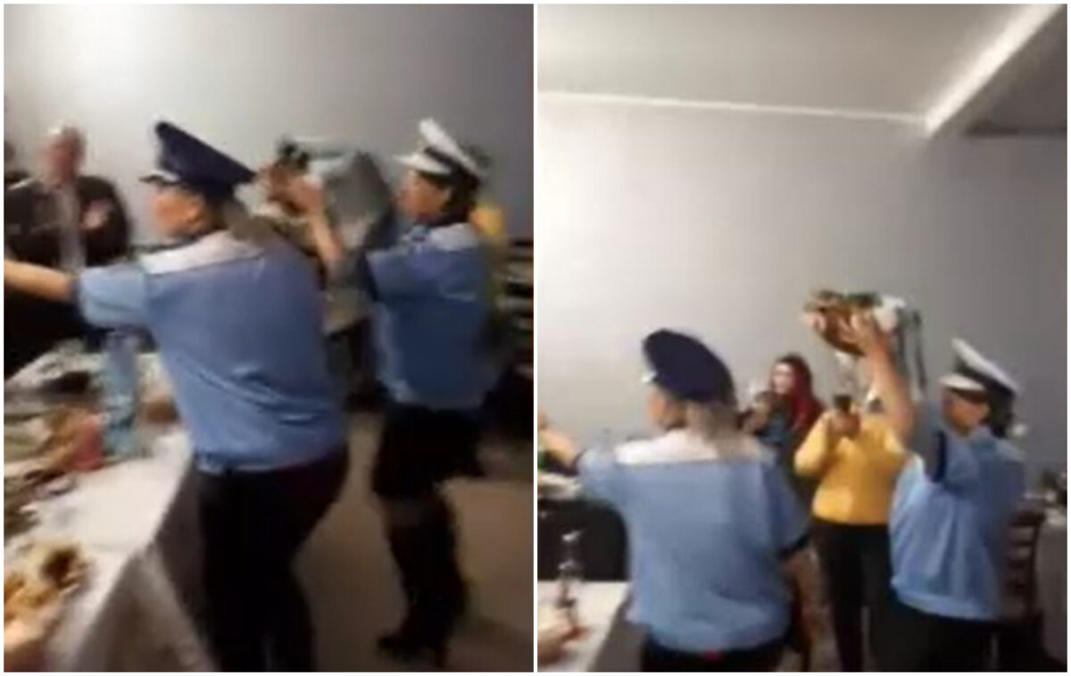 Ce s-a întâmplat cu cele 2 asistente medicale care s-au îmbrăcat în uniforme de poliție și au jucat „găina” la o nuntă de argint