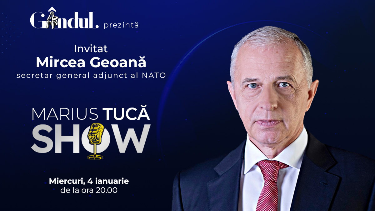 Marius Tucă Show începe miercuri, 4 ianuarie, de la ora 20.00, live pe gândul.ro.