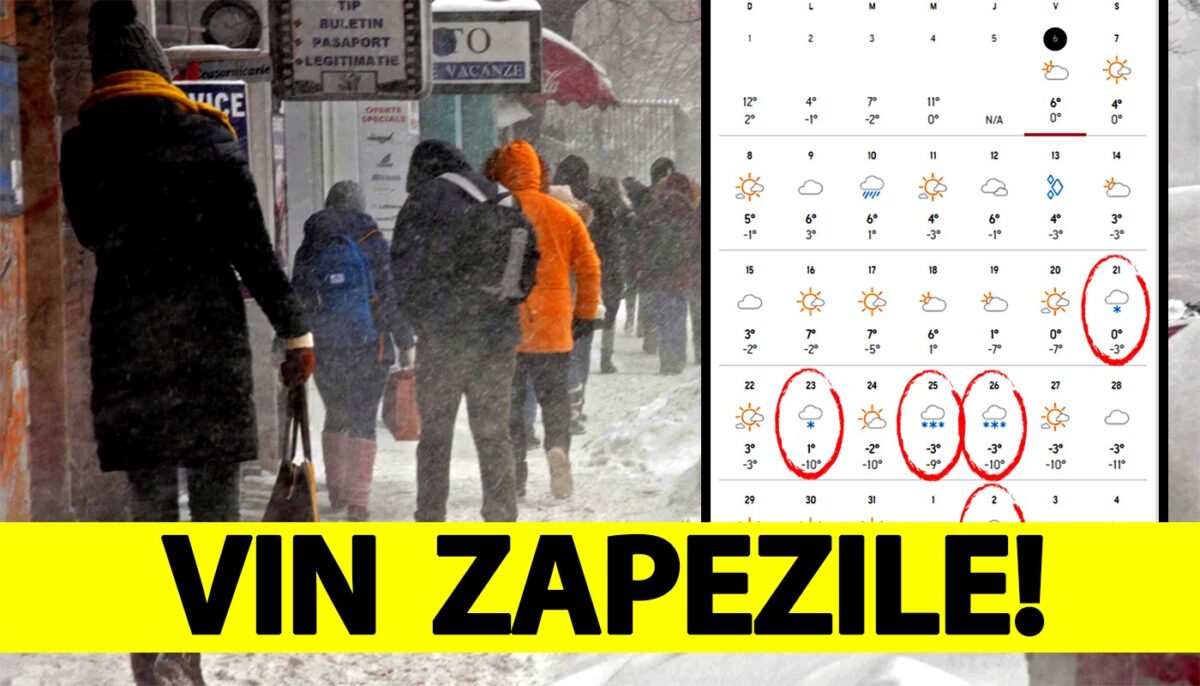 Prognoza meteorologilor Accuweather actualizată | Pe ce dată exactă vine iarna în România