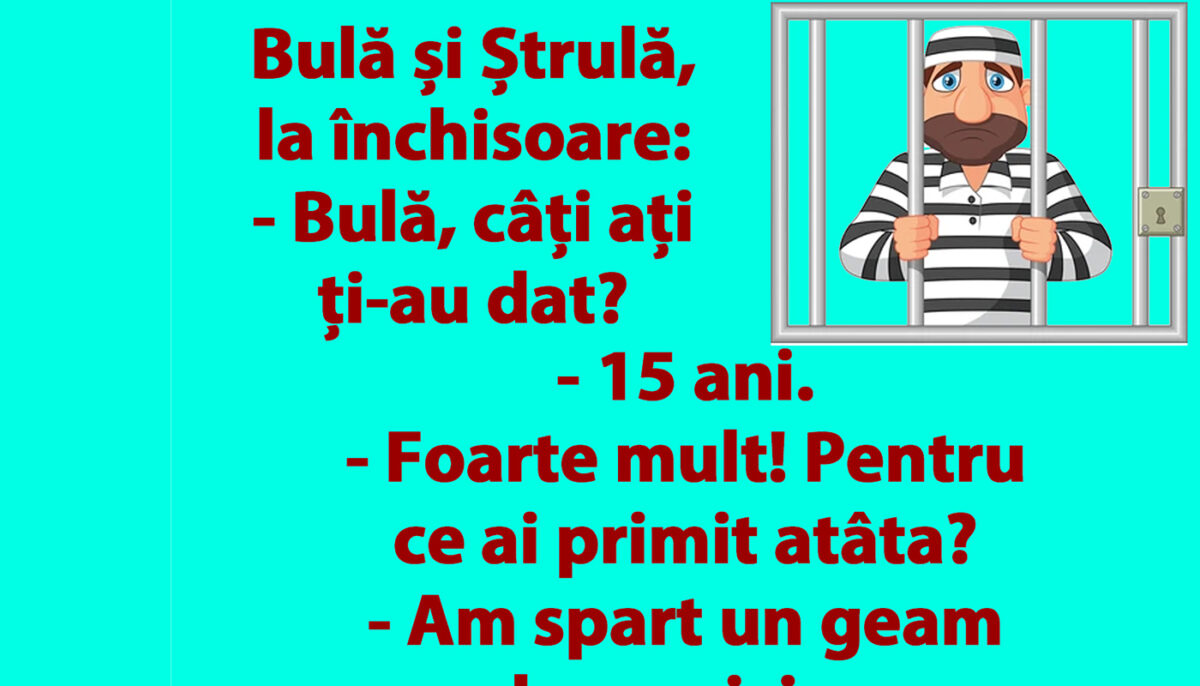 BANC | Bulă și Ștrulă, la închisoare: „Câți ani ți-au dat?”