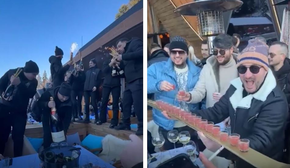 „Şeful Racilor” a făcut spectacol în Poiana Braşov! Pescobar a comandat şampanii de 10.000 de euro la Nuba Chalet. VIDEO