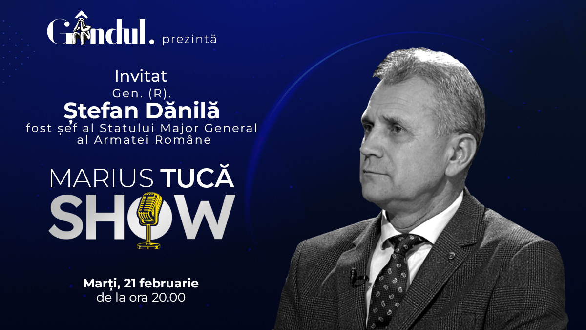 Marius Tucă Show începe marți, 21 februarie, de la ora 20.00, live pe gândul.ro