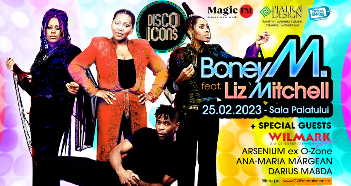 Wilmark Entertainment Show și Arsenium (ex-Ozone) sunt invitați speciali ai concertului Boney M