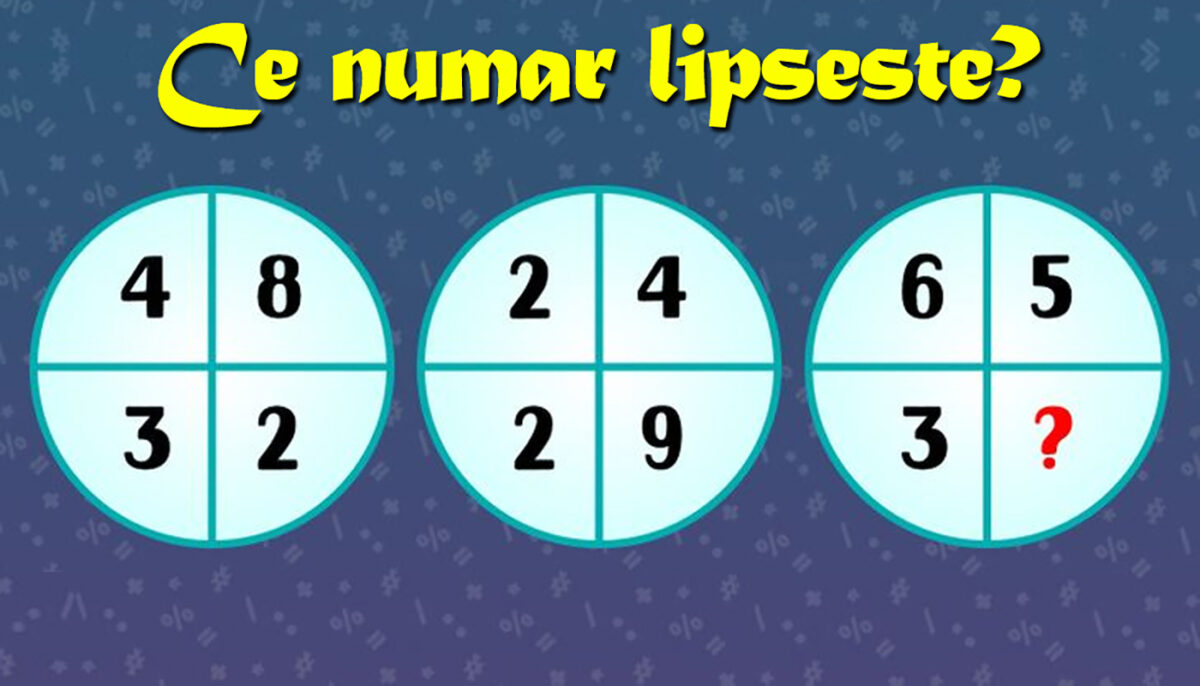 Test de inteligență pentru matematicieni | Ce număr lipsește?