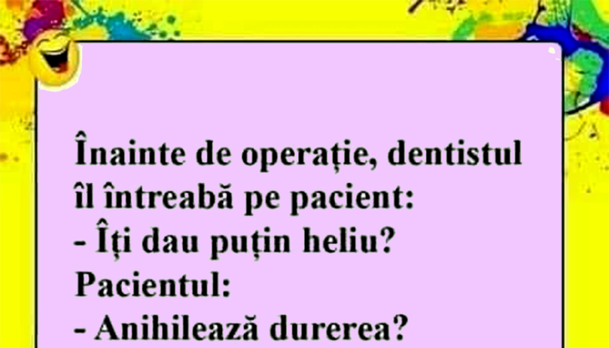 Bancul începutului de săptămână | „Îți dau puțin heliu?”