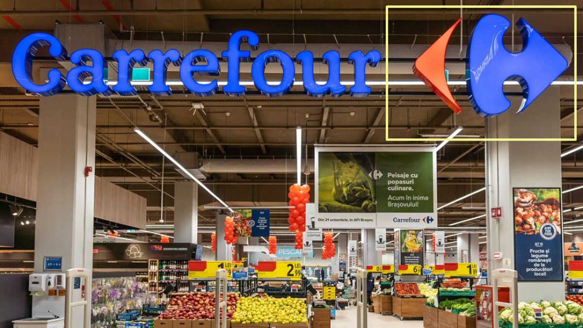 Secretul de pe sigla Carrefour. Ce reprezintă logo-ul aflat pe toate magazinele companiei franceze