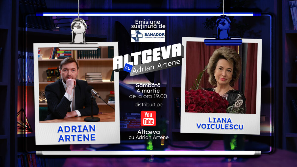 Liana Voiculescu, soția lui Dan Voiculescu, invitată la podcastul ALTCEVA cu Adrian Artene