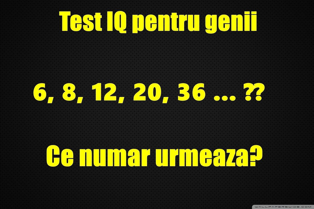 TEST IQ pentru genii! Doar 27 la sută dintre oameni găsesc răspunsul corect