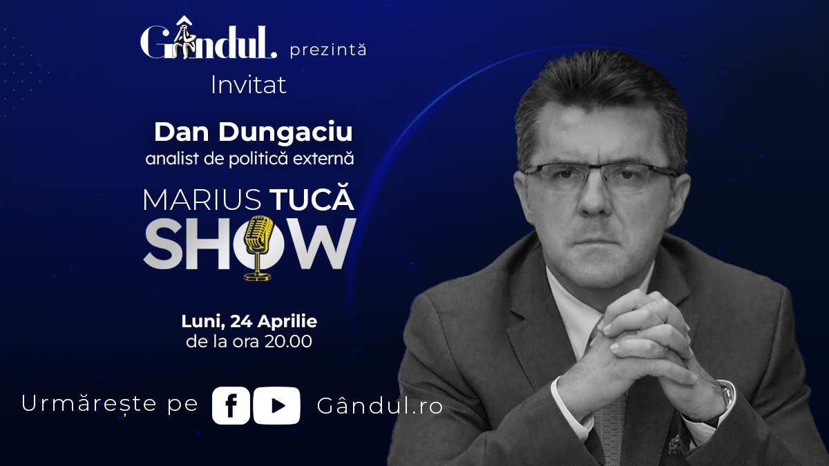 Marius Tucă Show începe luni 24 aprilie de la ora 20 00 live pe