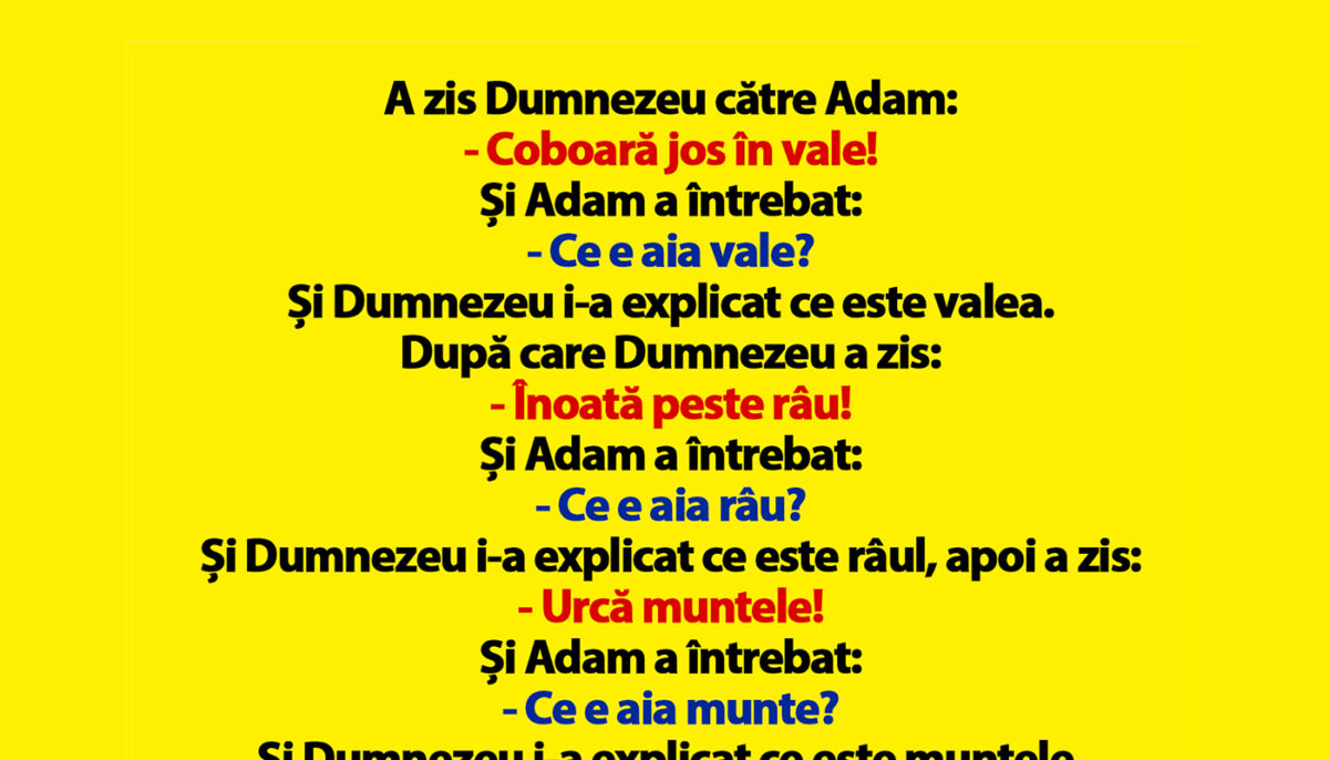 BANCUL ZILEI | De ce a făcut-o Dumnezeu pe Eva, de fapt