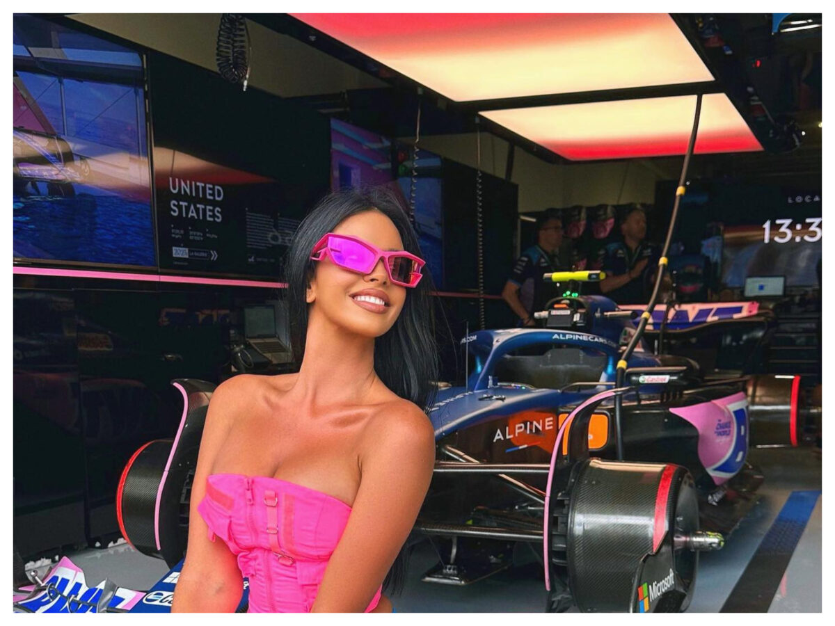 Ivana Knoll a stârnit sute de mii de reacții după apariția incendiară de la Formula 1 | Galerie foto