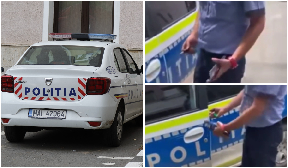 Un polițist a stârnit revoltă, după ce a parcat pe un loc destinat persoanelor cu handicap. Imaginile sunt virale: „Nu am văzut semnul”