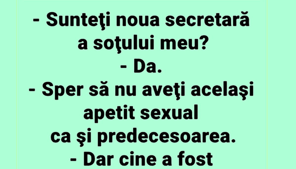 Bancul începutului de săptămână | Noua secretară a șefului